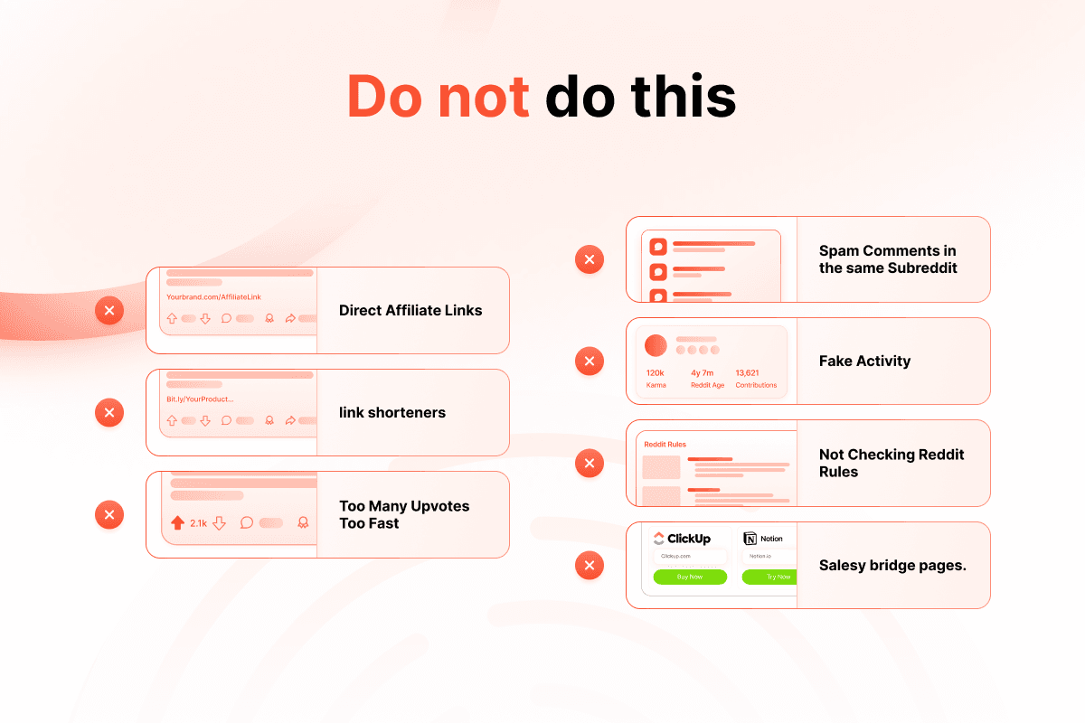 Mistakes to avoid when doing affiliate marketing on Reddit